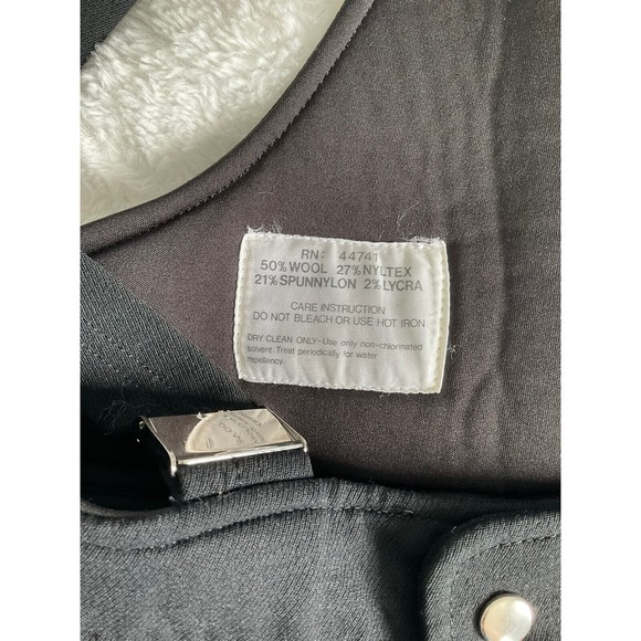 Ossi Skiwear Wool Blend Black Ski Pants/ Bib / Overalls Mens Size 36L - Picture 5 of 9